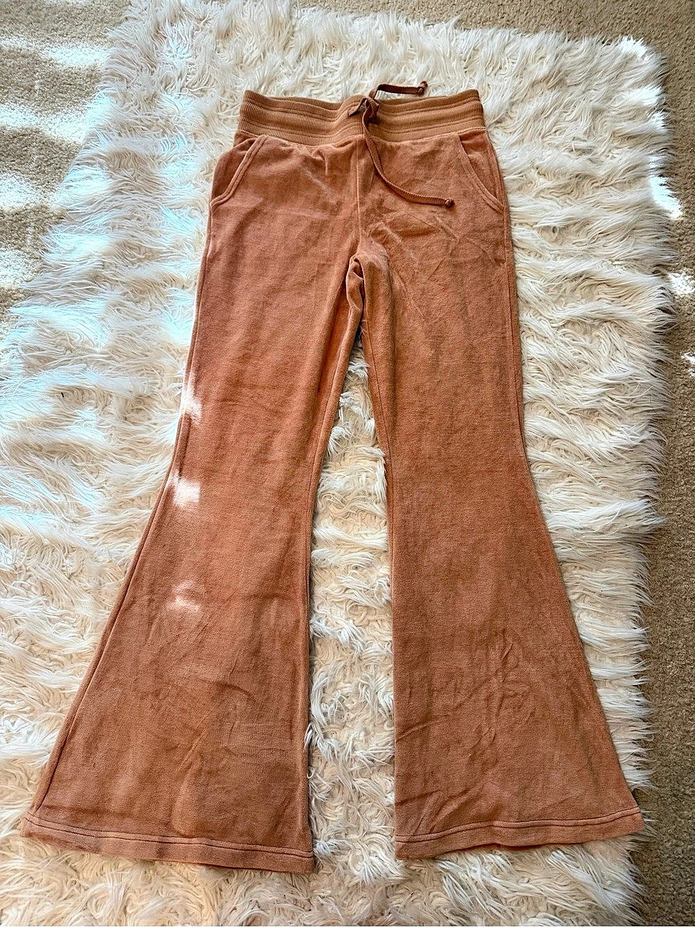 Aerie Wide Leg Pants in Brown Size Medium NWT